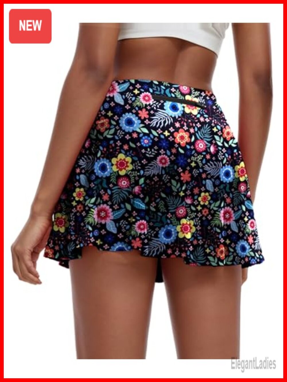 Women's Pleated Tennis Skort with Pockets High Waisted Golf Skirt